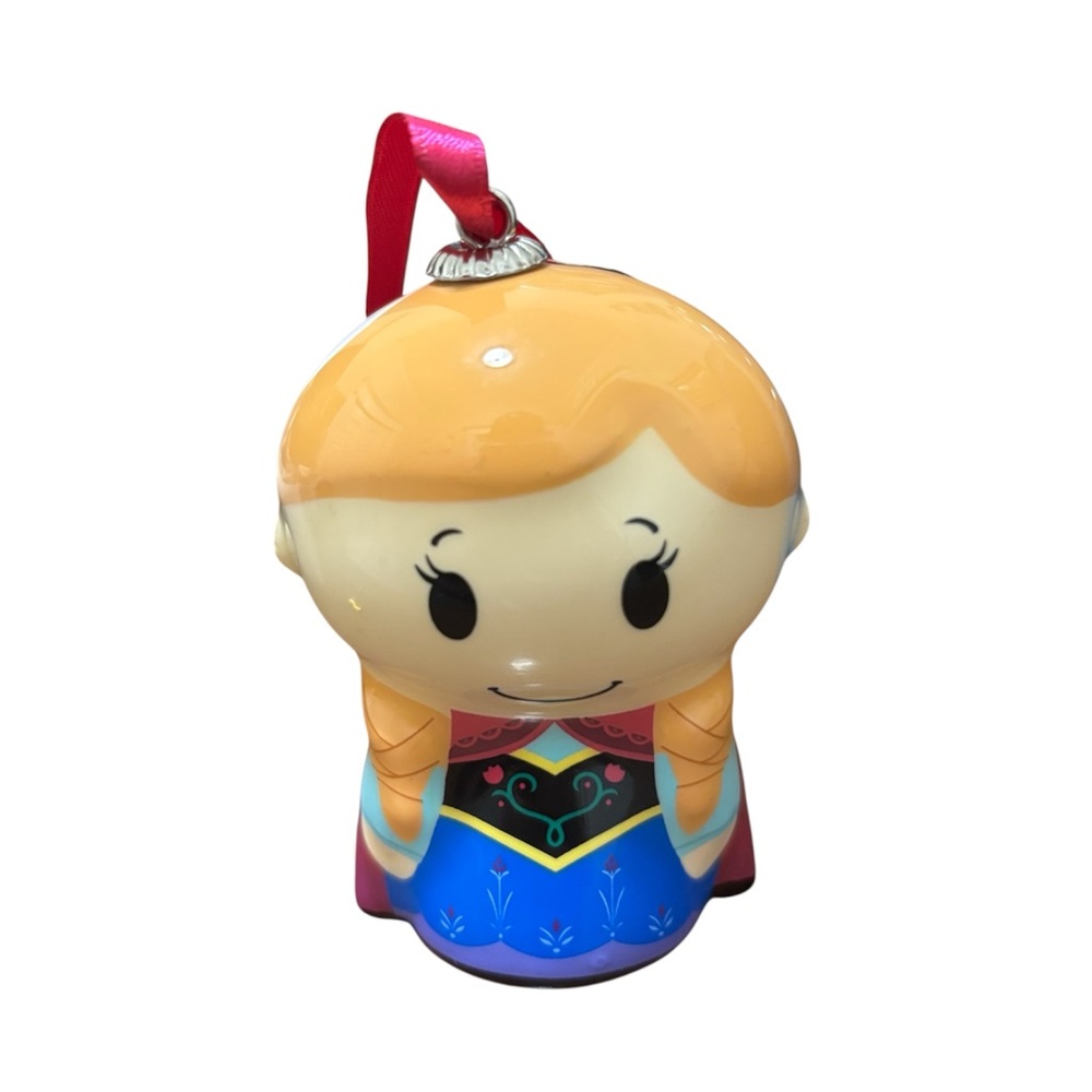 Disney Princess Anna Doll Ornament - Blue and Pink